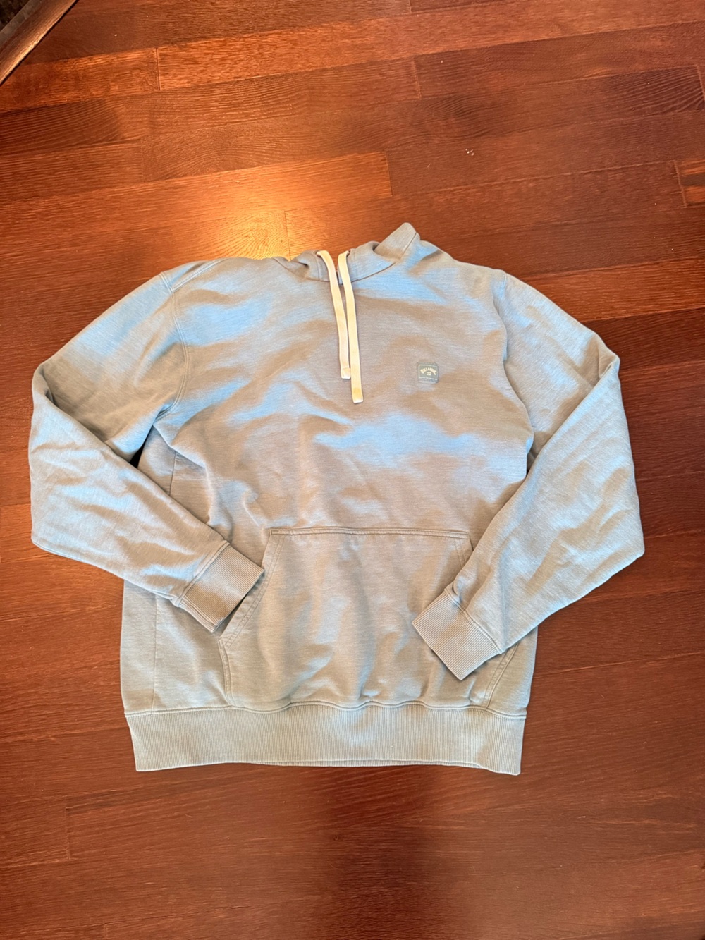 Billabong Light Blue Pullover Hoodie with Front Pocket